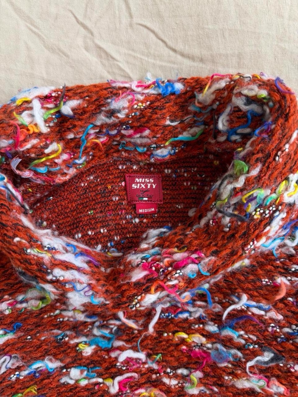 Vintage Miss Sixty multicolored sweater Size M - Picture 3 of 6